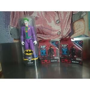 Lot 3. The Joker. 12 Inch Figure 2 Small The Batman Selina Kyle Figures